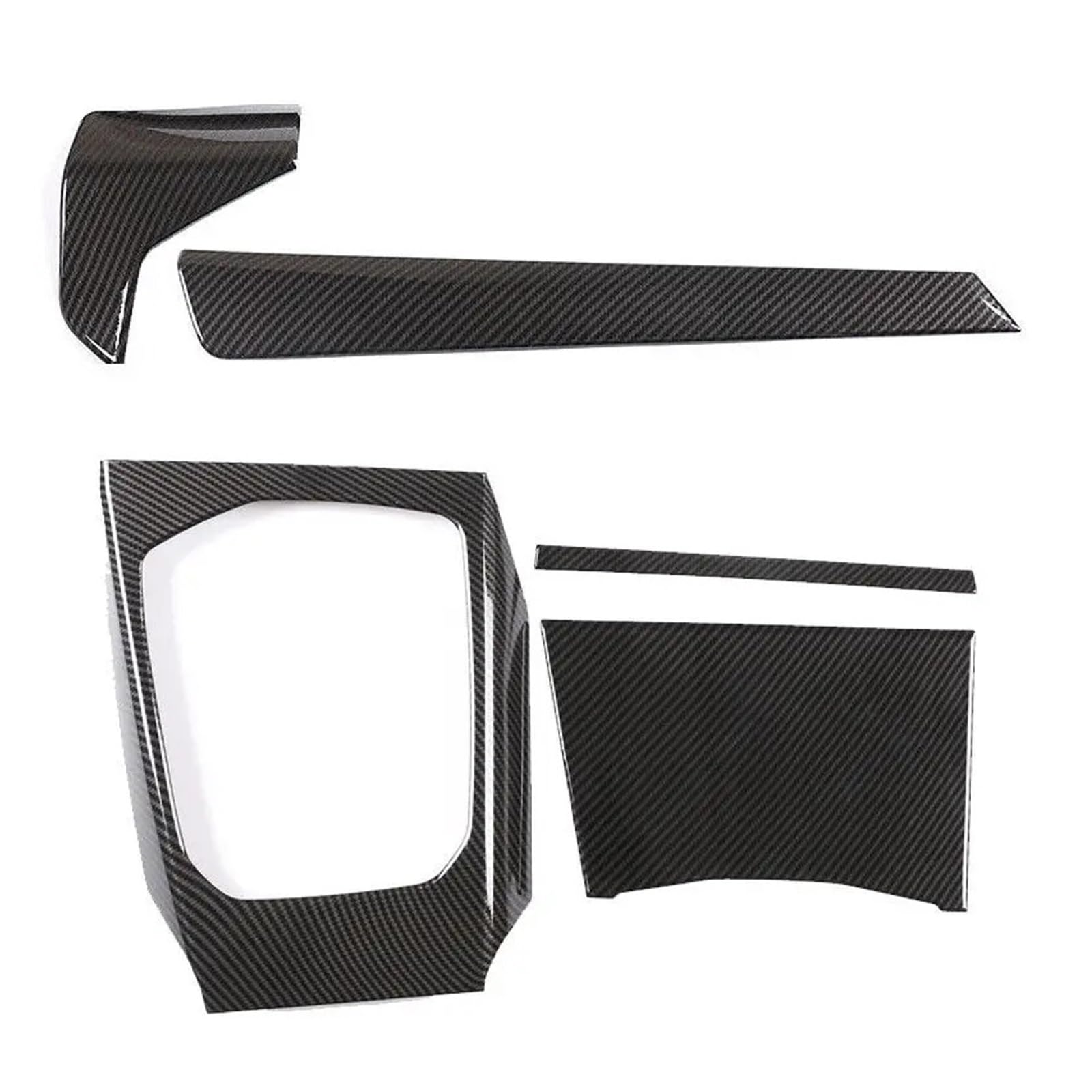 Kompatibel for BMW 3er-Serie 4er-Serie G20 G21 G22 2020–2022, ABS-Kohlefaser, Auto-Schalttafel-Abdeckung, Innen-Set, Zieraufkleber, Autozubehör von YYEFNMAZ