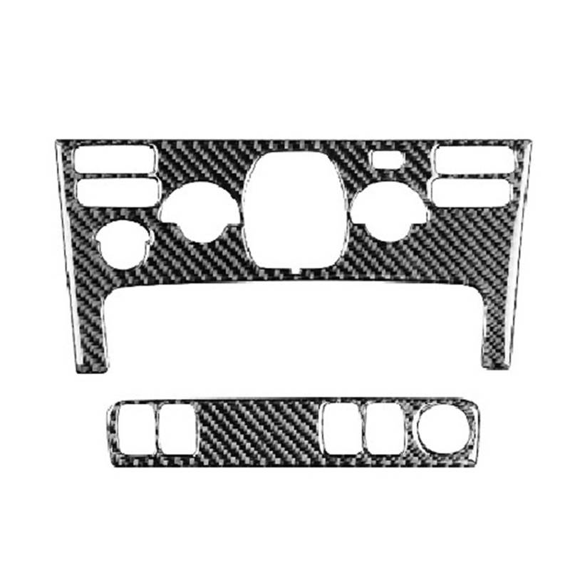 Kompatibel for Volvo XC90 XC Classic 2003-2014 Auto-Klimaanlagenknopf AC-Panel-Rahmenverkleidungsaufkleber Carbonfaser-Innenausstattung(Style A) von YYEFNMAZ