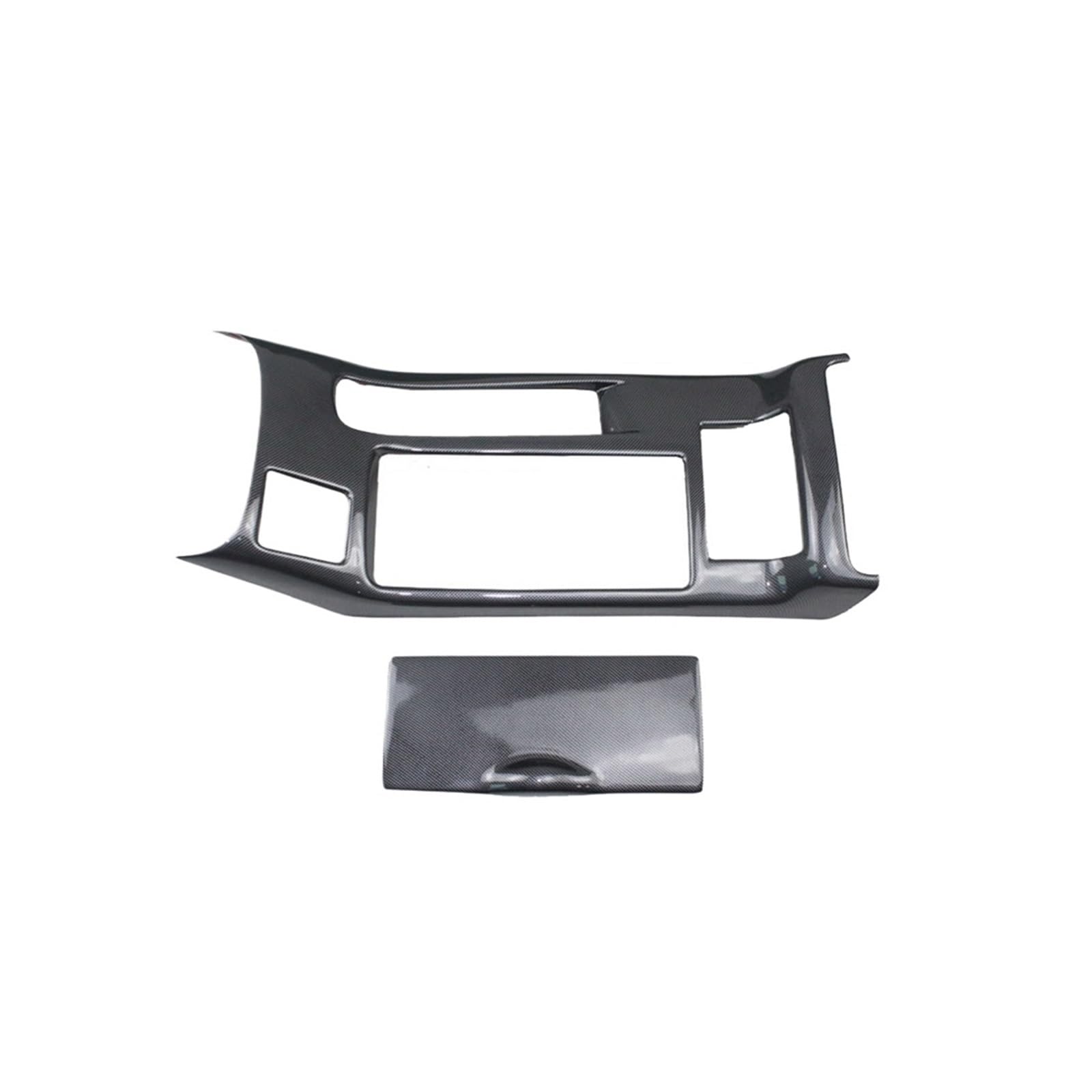 LHD! RHD! Kompatibel for Mitsubishi -Lancer 2008-2016 Autozubehör ABS-Kunststoff vorne Mittelkonsole Schalthebel Aufkleber Abdeckung(High Equipment) von YYEFNMAZ