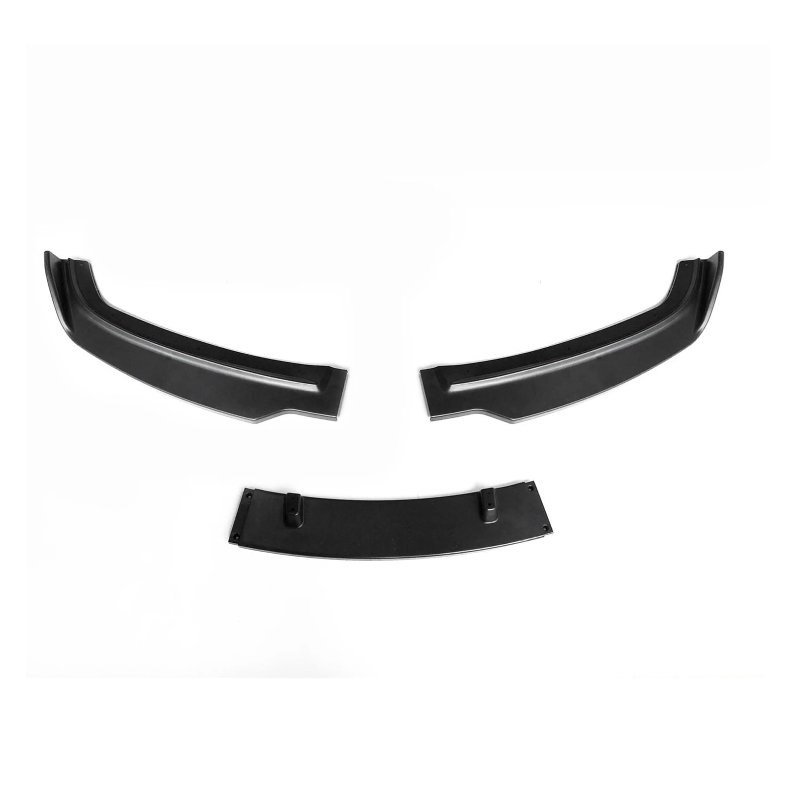 Mattschwarzes Auto-Frontspoiler-Lippenunterteil, Splitter-Blade-Stoßstangen-Auspuff-Auto-Kit, kompatibel mit BMW E90 4-türiger Limousine 2009-2012 von YYEFNMAZ