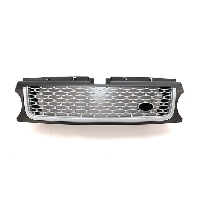 YYEFNMAZ 1 Stück Frontgrill for die Stoßstange, kompatibel mit Land Rover -Range Rover Sport L320 2010-2013, ABS-Auto-Styling, Netzgrill-Zubehör(Gray Silver) von YYEFNMAZ