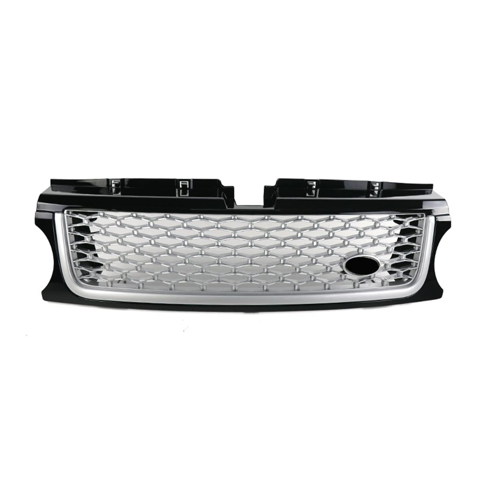 YYEFNMAZ 1 Stück Frontgrill for die Stoßstange, kompatibel mit Land Rover -Range Rover Sport L320 2010-2013, ABS-Auto-Styling, Netzgrill-Zubehör(Silver Black) von YYEFNMAZ