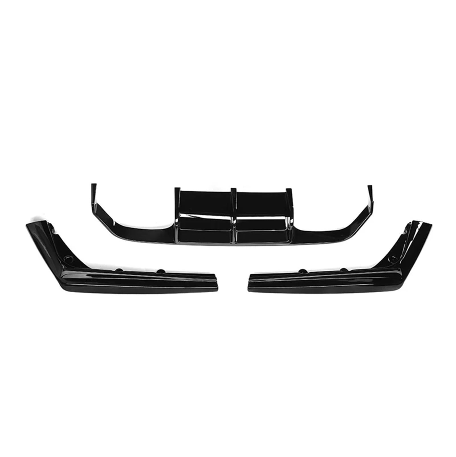 YYEFNMAZ 3x Auto Heckspoilerlippe Diffusor Spoiler Seitensplitter Schürze Klappen Kompatibel for BMW F80 M3 F82 M4 2015-2020 Chassis Spoiler Deflektor(Glossy Black) von YYEFNMAZ