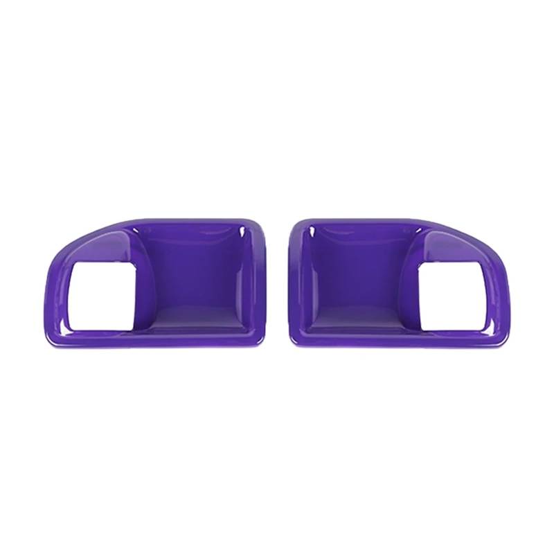 YYEFNMAZ ABS Griff Schüssel Dekoration Abdeckung Trims Aufkleber Kompatibel for Jeep -Wrangler JK 2011-2017 2 Tür Auto Innen Zubehör(Purple) von YYEFNMAZ