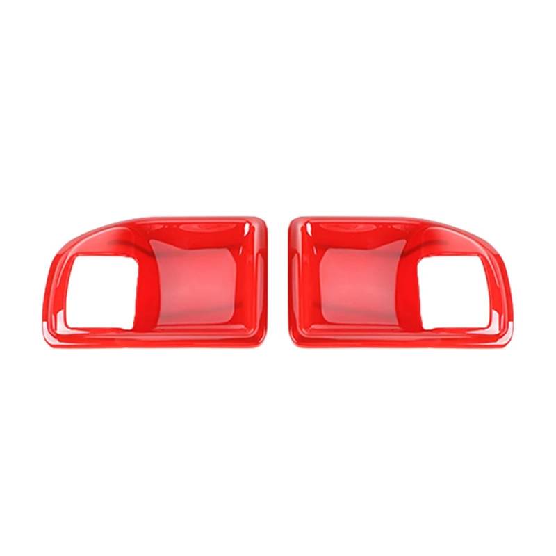 YYEFNMAZ ABS Griff Schüssel Dekoration Abdeckung Trims Aufkleber Kompatibel for Jeep -Wrangler JK 2011-2017 2 Tür Auto Innen Zubehör(Red) von YYEFNMAZ