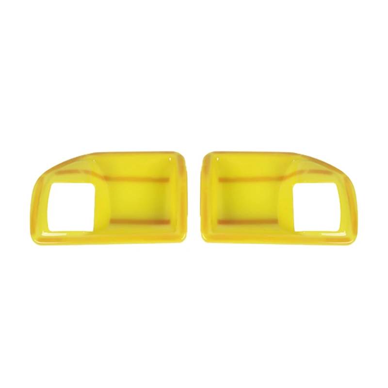 YYEFNMAZ ABS Griff Schüssel Dekoration Abdeckung Trims Aufkleber Kompatibel for Jeep -Wrangler JK 2011-2017 2 Tür Auto Innen Zubehör(Yellow) von YYEFNMAZ