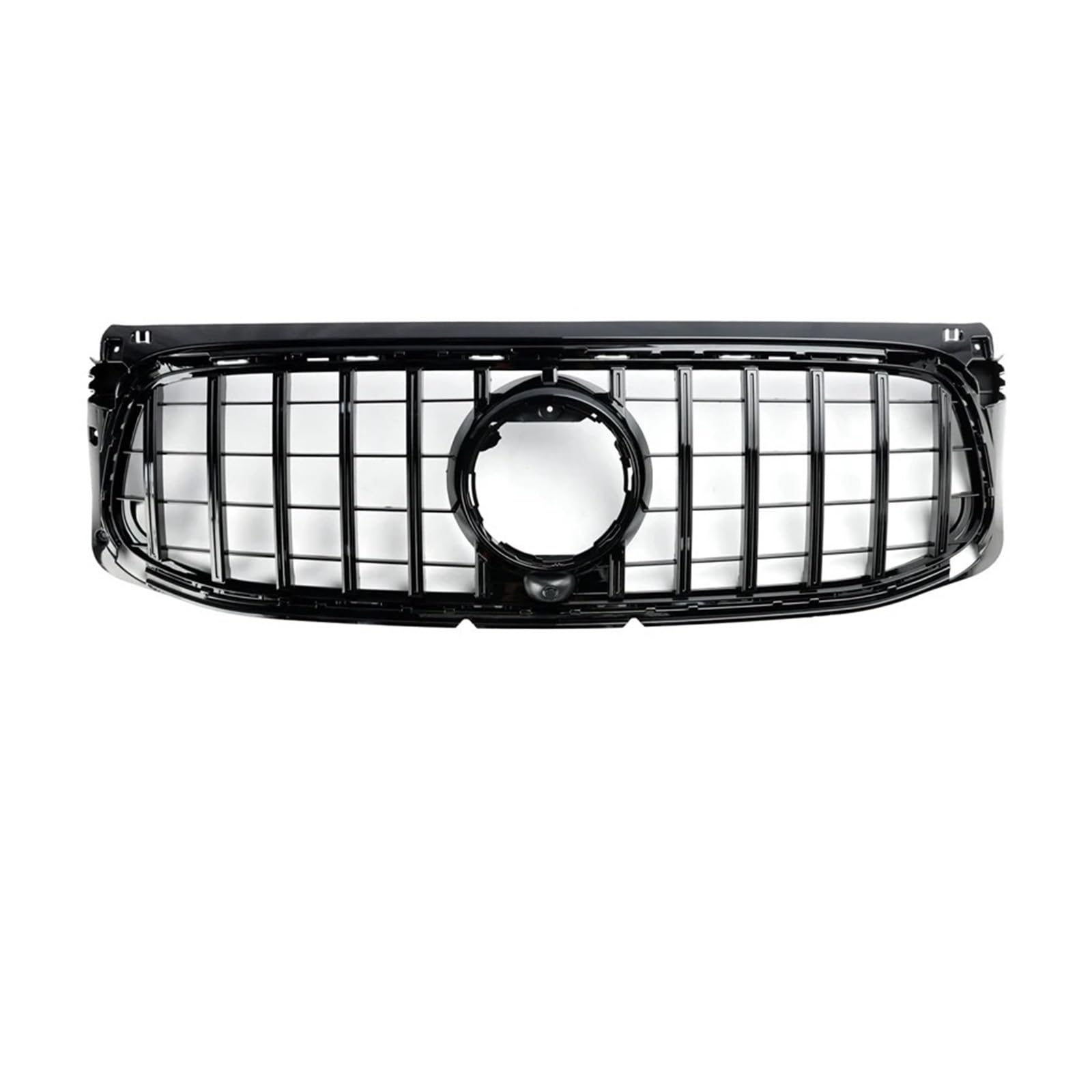 YYEFNMAZ Auto Schwarz GT Kühlergrill kompatibel for Mercedes Benz GLB-Klasse X247 2020 2021 2022 2023(20-23 GT AMG) von YYEFNMAZ