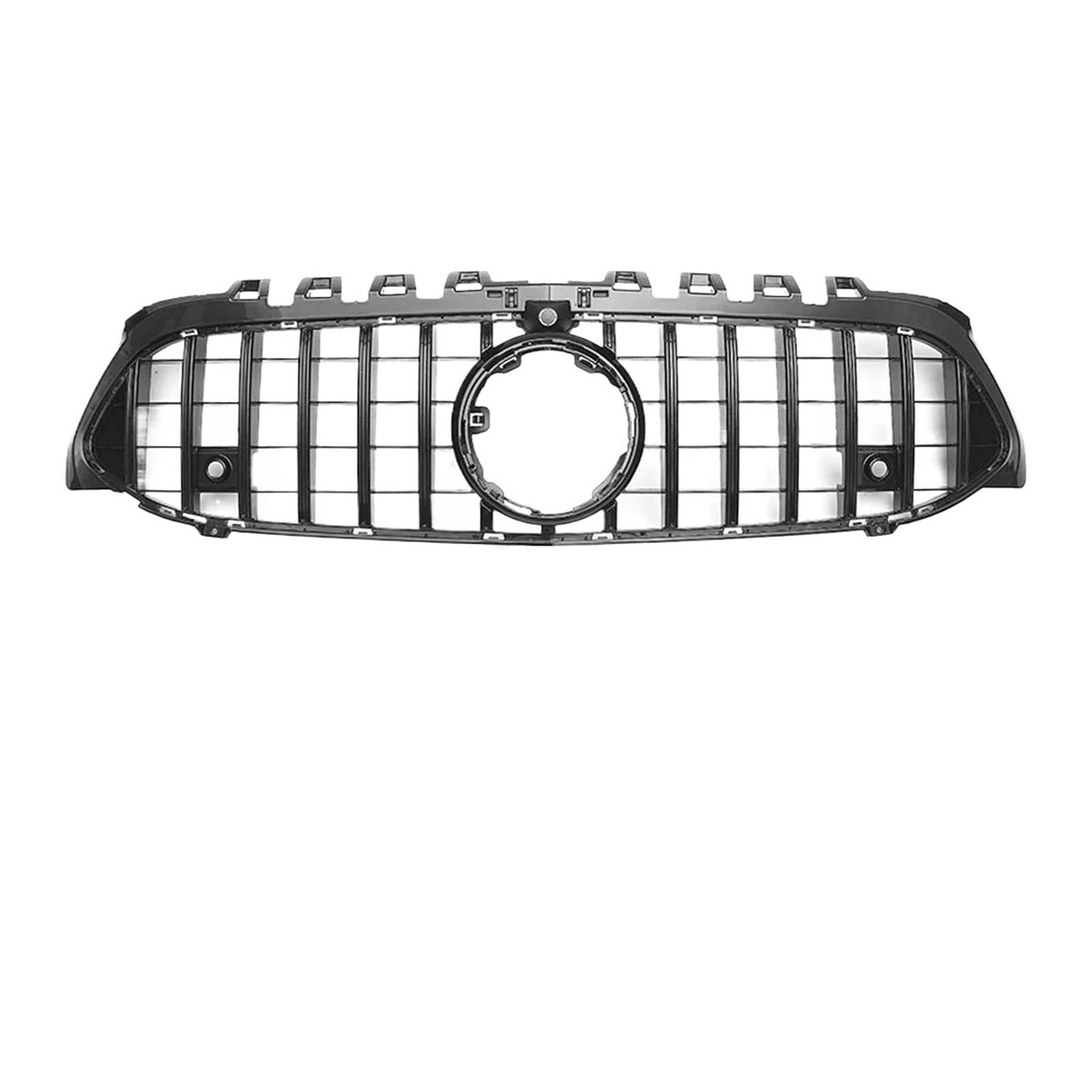 YYEFNMAZ Diamant-Style-Grill, kompatibel mit Mercedes Benz A-Klasse W177 2019–2022, A200 A220 A250, Chrom-Silber, GT-Style-Frontstoßstangen-Renngitter(GT-Black W360) von YYEFNMAZ