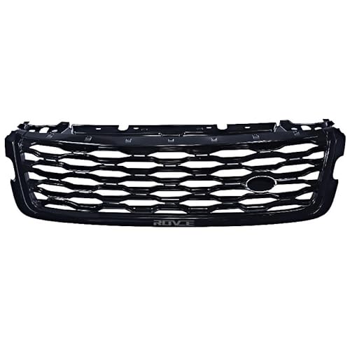 YYEFNMAZ Front Racing Grills Stoßstangengrill Kompatibel for Land Rover Range Rover Velar 2017-2024 LR143275 LR092628 LR139319 Autozubehör(SVA Black) von YYEFNMAZ