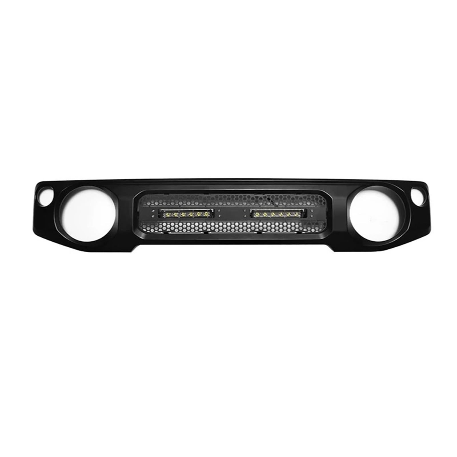 YYEFNMAZ Frontgrill Racing mit Lampen, kompatibel for Suzuki Jimny JB64 JB74W 2019–2021, Auto-Grillnetz, Schwarze Grillabdeckung, Zubehör(H Front Grill) von YYEFNMAZ