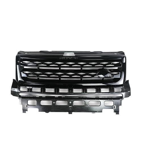 YYEFNMAZ Frontgrill Stoßstange Mesh Grill Kompatibel for Land Rover Freelander 2 LR2 2010 2011 2012 2013 2014 2015 2016 Auto Zubehör ABS(All Black) von YYEFNMAZ