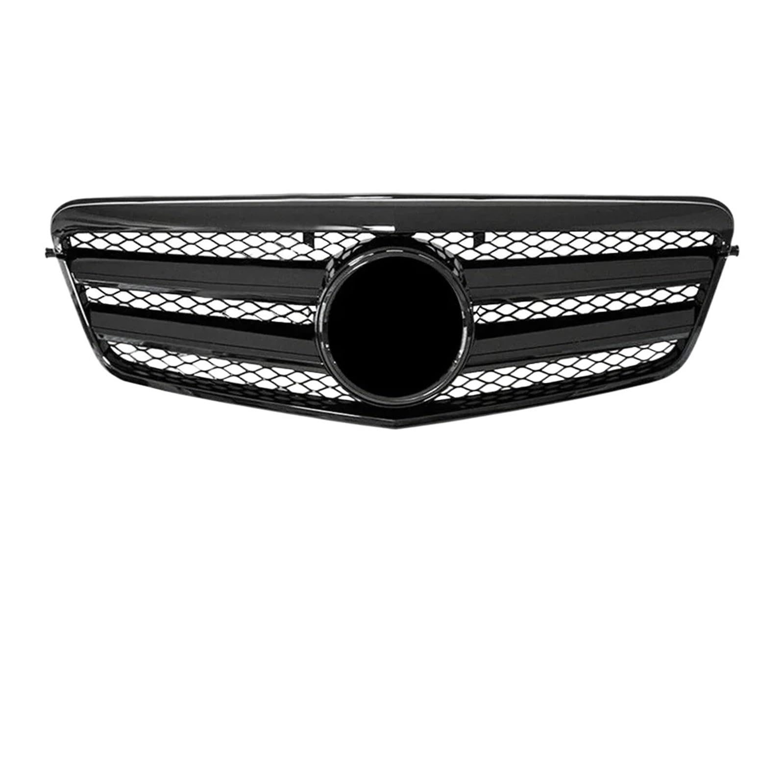 YYEFNMAZ Glänzend schwarzer vorderer Racing-Kühlergrill im AMG-Stil, kompatibel mit Mercedes Benz E-Klasse W212 E250 E300 E350 E500 2010–2013, Stoßstangengrill im GTR-Stil(A-Glossy Black) von YYEFNMAZ