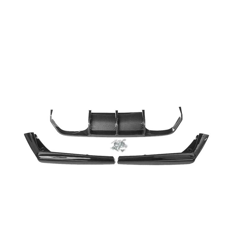 YYEFNMAZ Heckdiffusor Stoßstange Eckspoiler Splitter Kompatibel for BMW 3er F80 M3 F82 F83 M4 2015–2020 Hecklippenschutz Schutz Autoteile(Black) von YYEFNMAZ