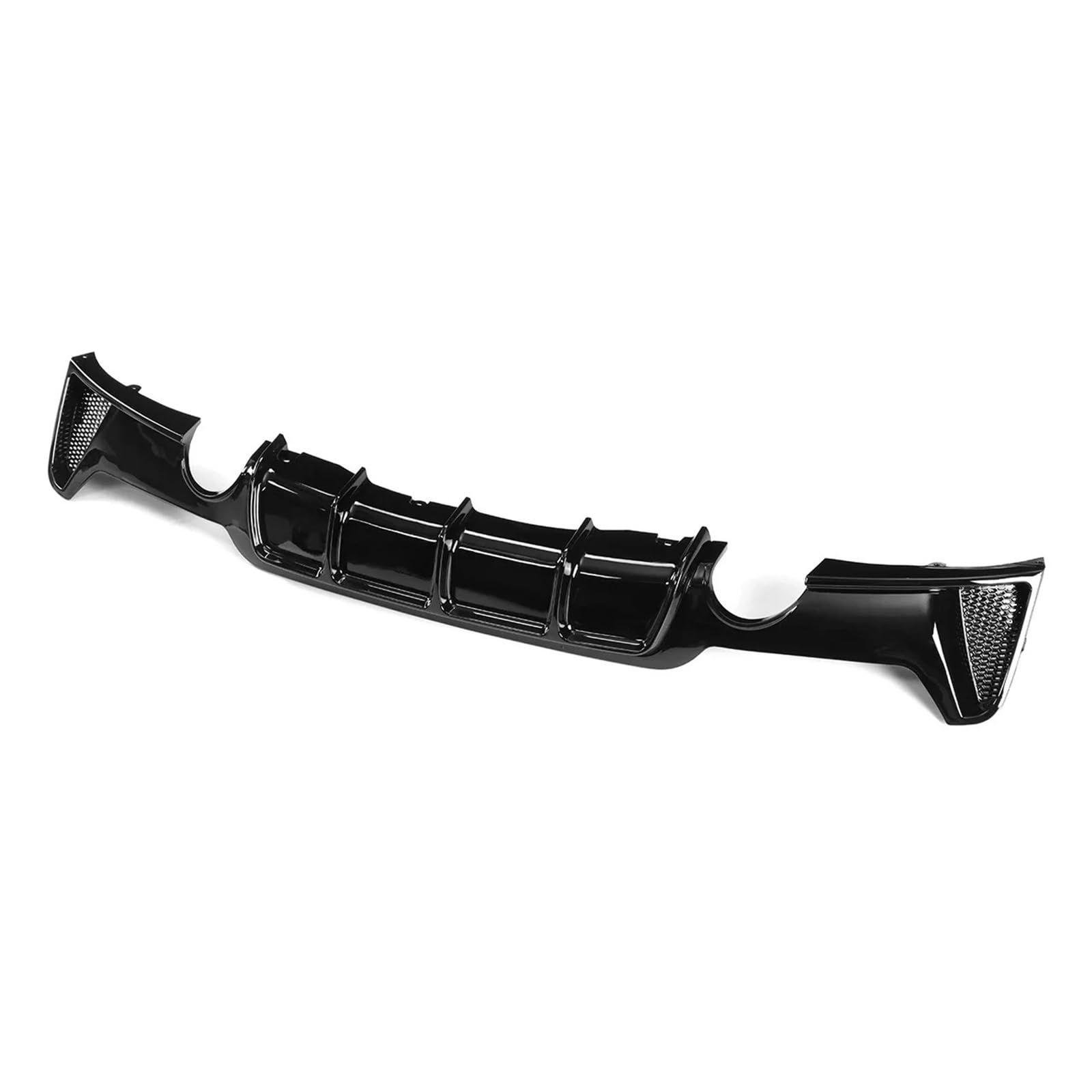 YYEFNMAZ Heckstoßstangendiffusor, Lipgloss, Schwarz, Kofferraum-Auspuff-Splitter, Spoilerplatte, kompatibel for BMW 4er F32 F33 F36 2014–2019 M Sport von YYEFNMAZ