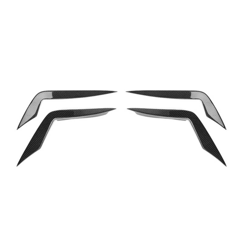 YYEFNMAZ Kohlefaser-Frontstoßstangen-Lippenrock, Heckdiffusor, Canards, Spoiler-Splitter, kompatibel for Audi A7 C8 Sports S7 2019 2020 von YYEFNMAZ