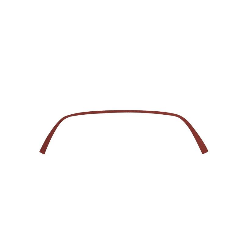 YYEFNMAZ Kompatibel for Acura -MDX 2007–2013, Carbonfaser-Instrumentennavigation, Anzeigetafel, Zierleiste, Auto-Innenzubehör, dekorative Aufkleber(Leather Red) von YYEFNMAZ