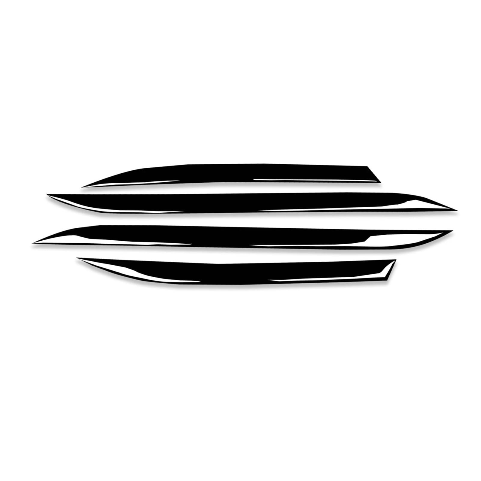 YYEFNMAZ Kompatibel for BMW 5er F10 2011 2012 2013 2014 2015 2016 Zubehör Auto Schwarz Kunststoff Innenschwellenverkleidung Aufkleber Dekoration von YYEFNMAZ