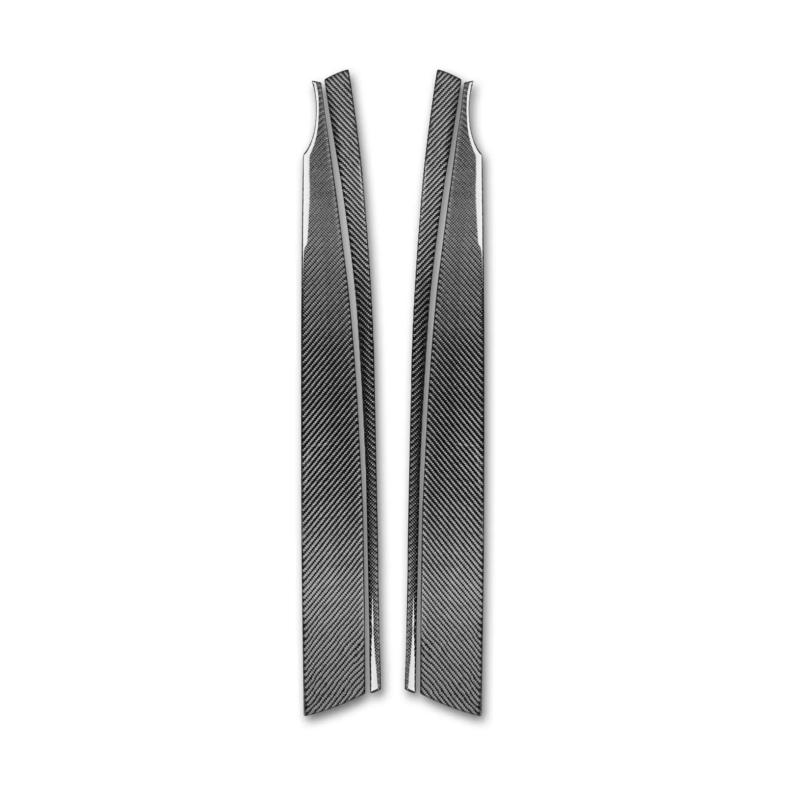 YYEFNMAZ Kompatibel for BMW Z4 E85 2003–2008, echte Kohlefaser, Innentürverkleidung, dekorative Abdeckung, Auto-Innendekoration, Zubehör-Aufkleber(Black Carbon Fiber) von YYEFNMAZ