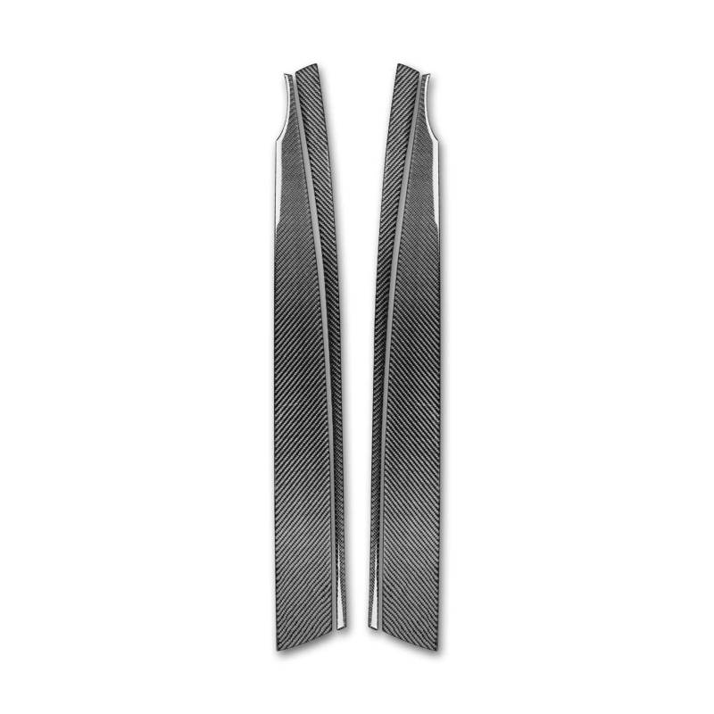 YYEFNMAZ Kompatibel for BMW Z4 E85 2003–2008, echte Kohlefaser, Innentürverkleidung, dekorative Abdeckung, Auto-Innendekoration, Zubehör-Aufkleber(Black Carbon Fiber) von YYEFNMAZ