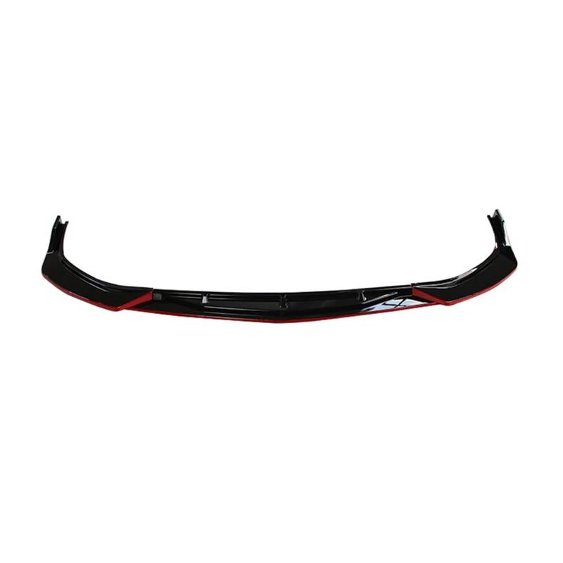 YYEFNMAZ Kompatibel for Hyundai -Sonata 10. 2021 Auto Front Stoßstange Splitter Lip Spoiler Diffusor Schutz Außen Zubehör Body Kit(Black Red) von YYEFNMAZ