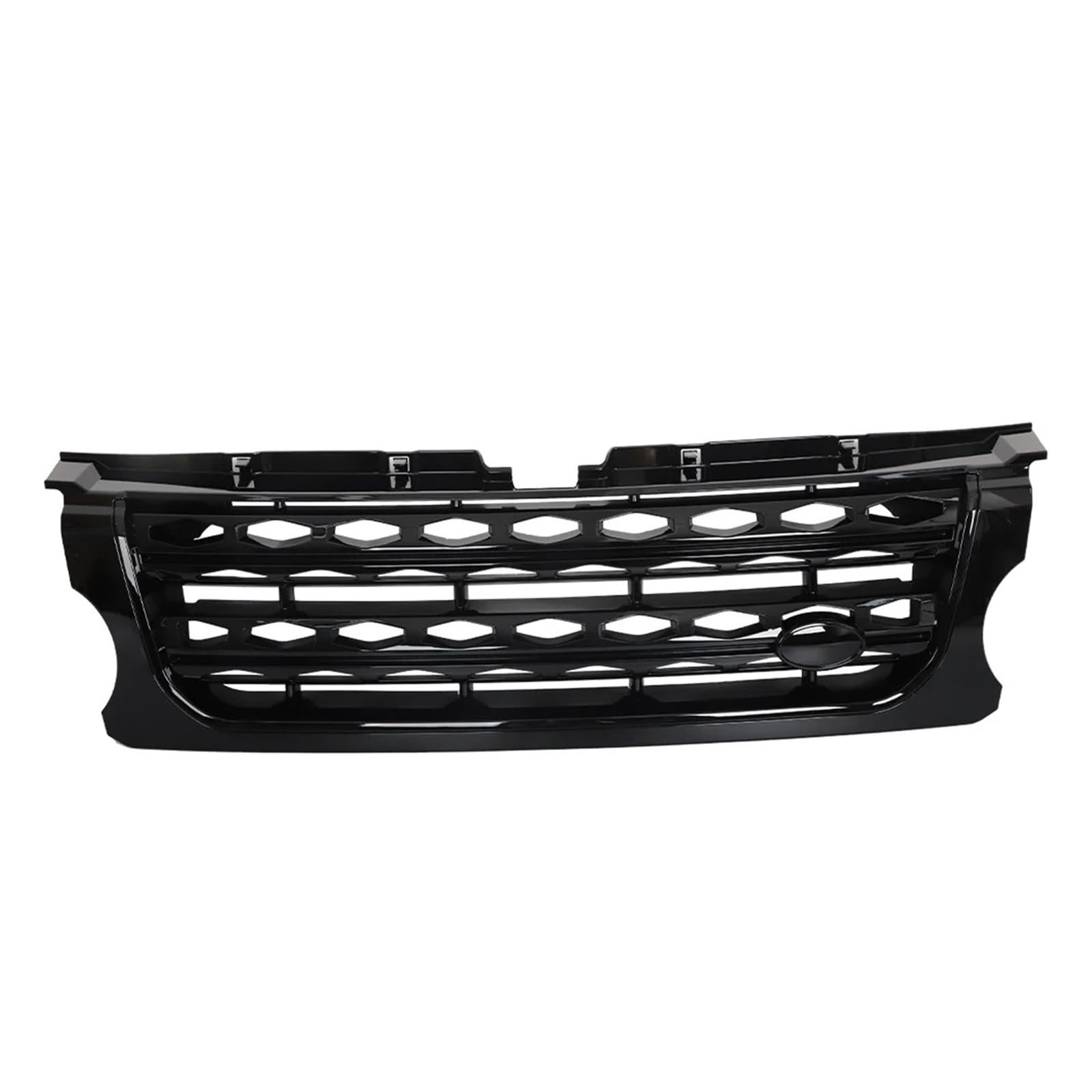 YYEFNMAZ Kompatibel for Land Rover – Discovery 4 LR4 2014–2016 L319, Frontstoßstangengrill, Stoßstangen-Mittelverkleidung, Styling, oberer Racing-Grill, Autozubehör(All Black) von YYEFNMAZ