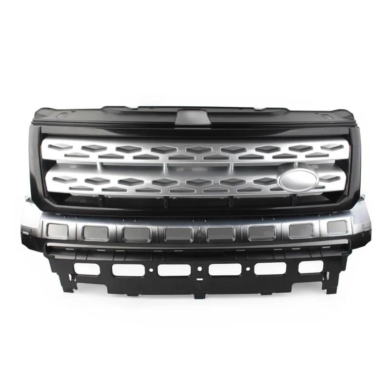 YYEFNMAZ Kompatibel for Land Rover -Freelander 2 LR2 2010 2011 2012 2013 2014 2015 2016 Auto Frontstoßstange Grill Lufteinlass Kühlergrill(Black Silver) von YYEFNMAZ