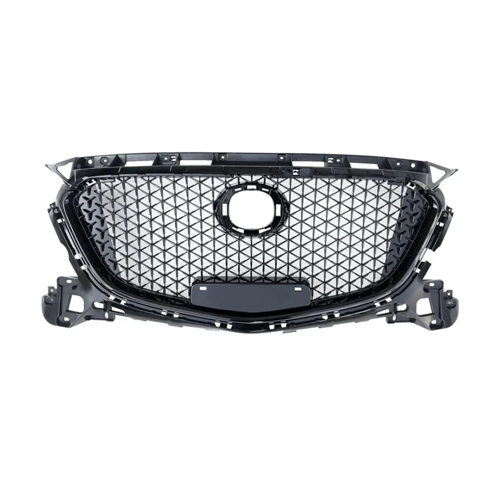 YYEFNMAZ Kompatibel for Mazda 3 Axela 2017 2018, Wabenstil, Auto-Frontgrill, Racing-Grills, obere Stoßstange, Ansaughaube, Kühlerkörper-Kits von YYEFNMAZ