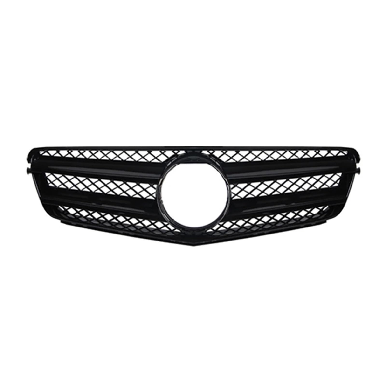 YYEFNMAZ Kompatibel for Mercedes-Benz C-Klasse W204 Coupe 2012 2013 2014. Vordere Racing-Facelift-Gitter, obere Stoßstangenabdeckung(Glossy Black) von YYEFNMAZ