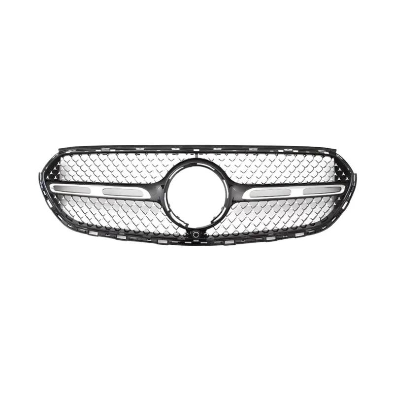 YYEFNMAZ Kompatibel for Mercedes-Benz GLC X254 2022 2023 2024+ GT Diamond Style Frontkühlergrill Einlassgitter Mesh Grill Tuning-Zubehör(DM Black) von YYEFNMAZ