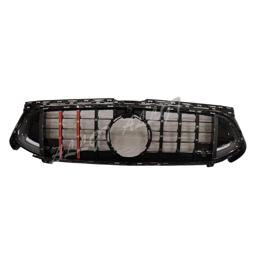 YYEFNMAZ Kompatibel for Mercedes-Benz W177 A-Klasse A180 A200 A220 A250 A280 2023 2024+ Front Racing Facelift Grille Oberer Stoßfänger Kühlergrill(Carbon Red) von YYEFNMAZ