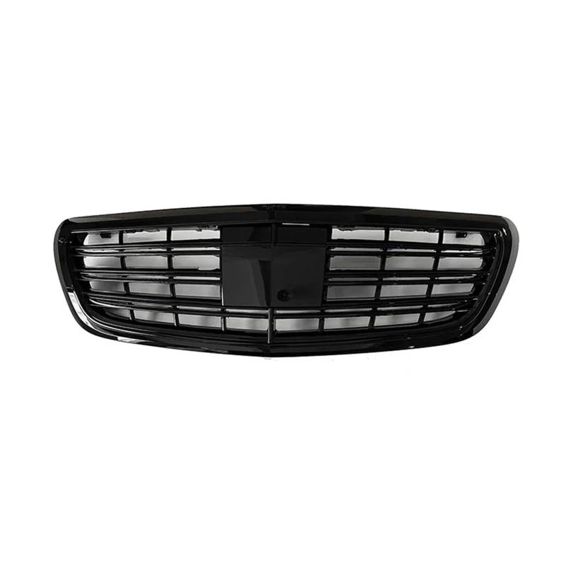 YYEFNMAZ Kompatibel for Mercedes-Benz W222 S-Klasse S320 S350 S400 S450 S500 S600 2014–2019. Frontstoßstangengrill, Haube, Tuning-Renngrill(Black) von YYEFNMAZ