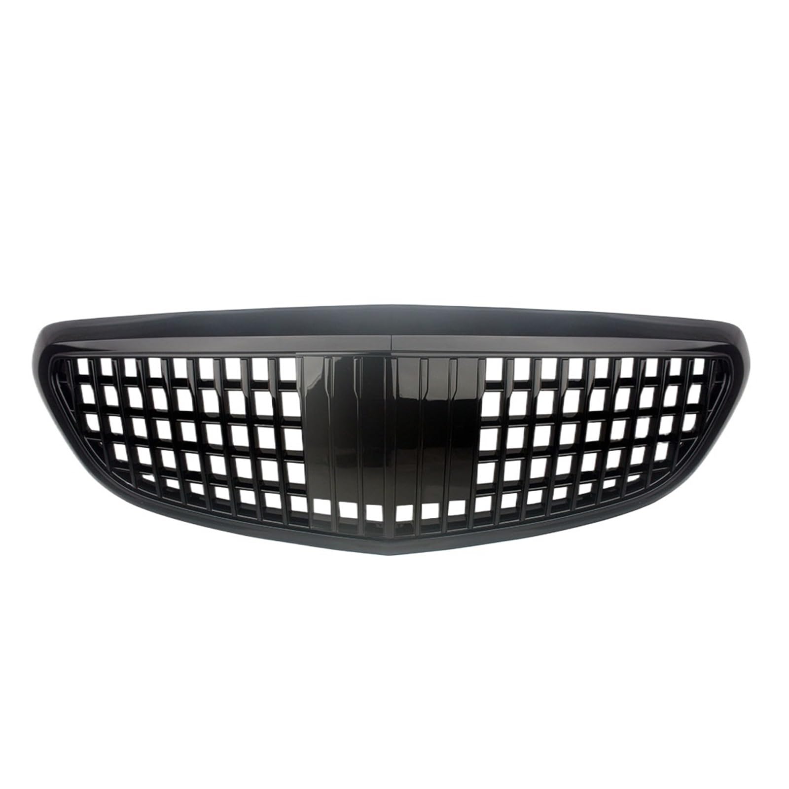 YYEFNMAZ Kompatibel for Mercedes W205 C-Klasse C250 C300 C400 2014–2021. Frontgrill, stehendes Emblem, Stoßstangengrill, exklusiver/eleganter Maybach-Stil(Black) von YYEFNMAZ