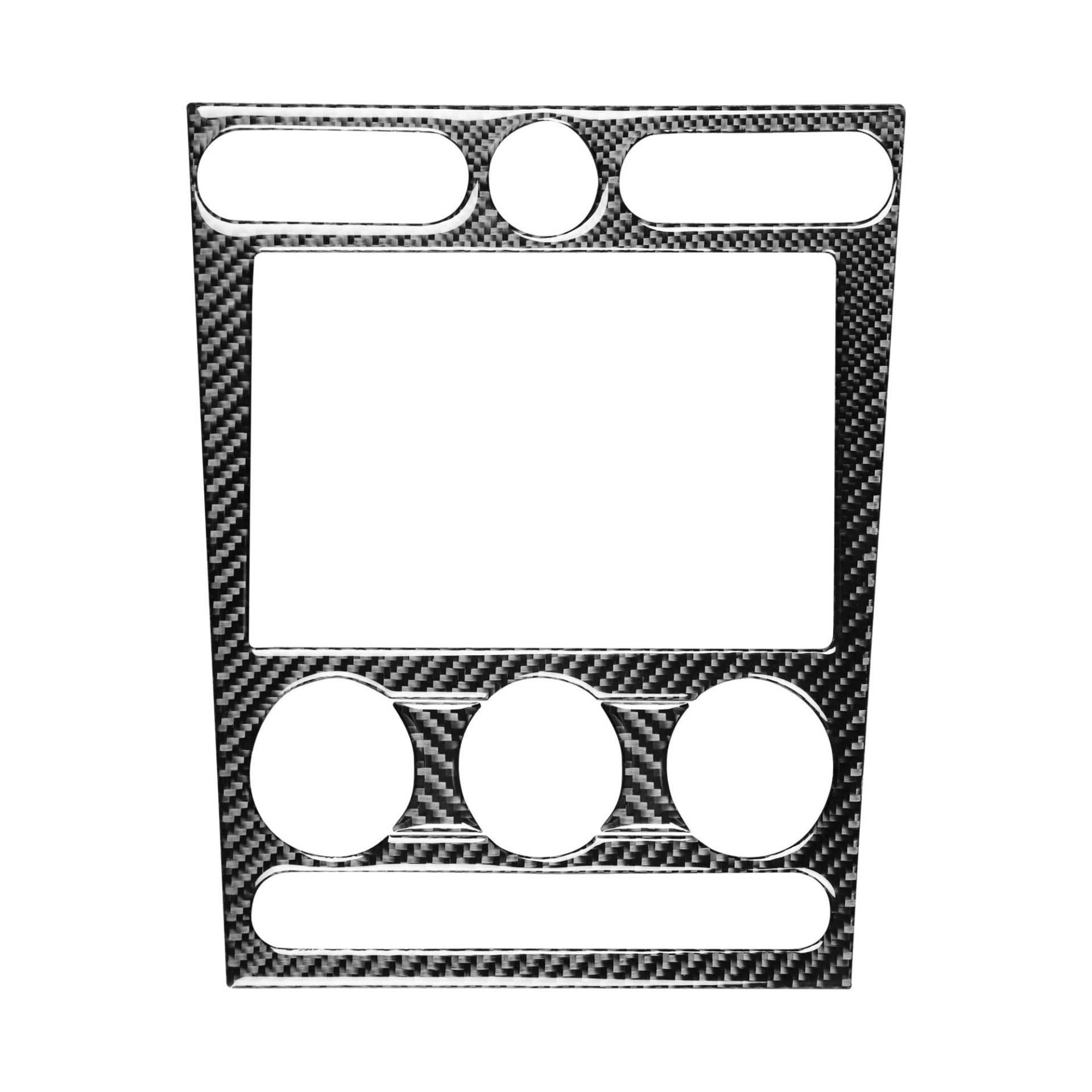 YYEFNMAZ Kompatibel for Mustang GT 2005–2009 S197, Kohlefaser-Zentralsteuerung, Klimatisierungspanel, Auto-Innenzubehör, dekorative Aufkleber(Black) von YYEFNMAZ