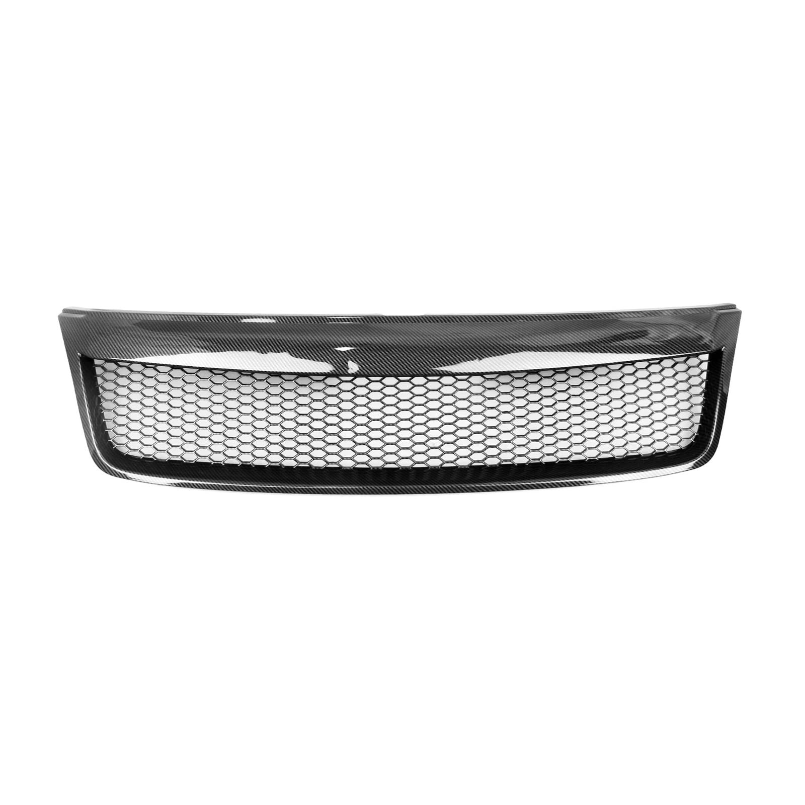 YYEFNMAZ Kompatibel for Subaru Forester 2009–2013. Frontgrill, Racing-Grill, matt/schwarz glänzend/Carbonfaser, obere Stoßstangenhaube, Netzgitter(Carbon Fiber Look) von YYEFNMAZ