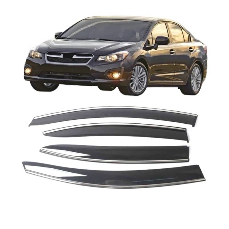 YYEFNMAZ Kompatibel for Subaru Impreza Sedan 2012–2016, Autofenster, Sonnenschutz, Regenschutz, Visiere, Schutzschild, Schutzabdeckung, Aufkleber, Außenzubehör von YYEFNMAZ