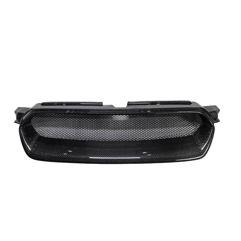 YYEFNMAZ Kompatibel for Subaru – Legacy BP5 BL5 BL BP STi JDM 2003 2004 2005. Vorderer Grill, Racing-Grill, Fiberglas/Kohlefaser, obere Stoßstangenhaube(Real Carbon Fiber) von YYEFNMAZ