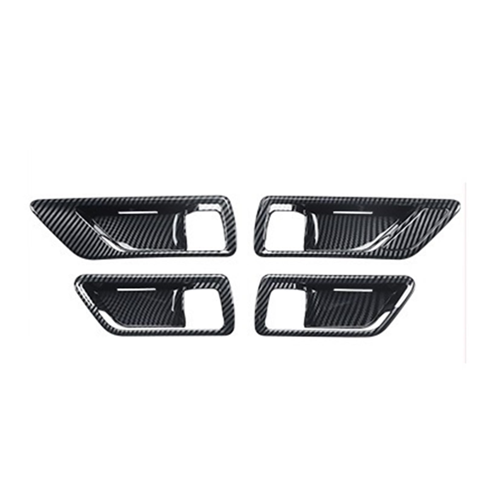 YYEFNMAZ Kompatibel for Toyota -Land -Cruiser 300 2021 2022 2023 LC300 Tuning-Innendekorationszubehör aufgerüstet, Autotürgriff-Schutzaufkleber(Carbon Fiber Pattern) von YYEFNMAZ