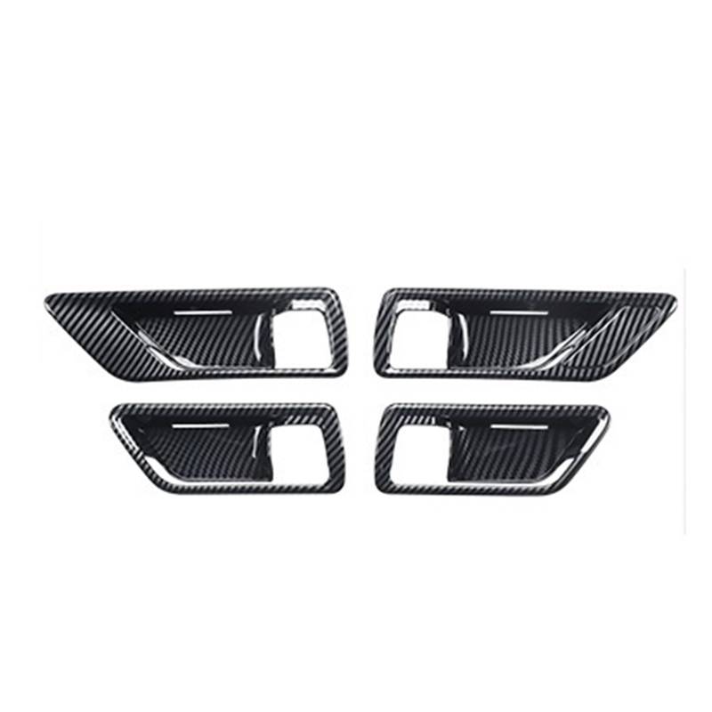 YYEFNMAZ Kompatibel for Toyota -Land -Cruiser 300 2021 2022 2023 LC300 Tuning-Innendekorationszubehör aufgerüstet, Autotürgriff-Schutzaufkleber(Carbon Fiber Pattern) von YYEFNMAZ