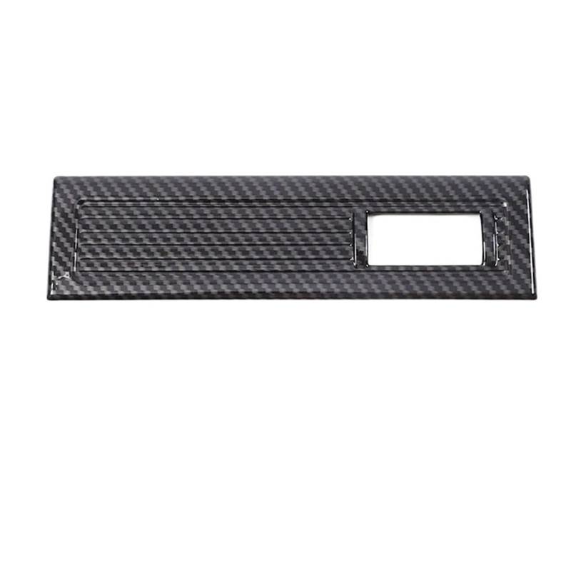 YYEFNMAZ Kompatibel for Toyota -Land -Cruiser -Prado 250 LC250 2024+ ABS Schwarz Auto Zigarettenanzünder Panel Aufkleber Auto Innenzubehör 1St(Carbon Fiber) von YYEFNMAZ