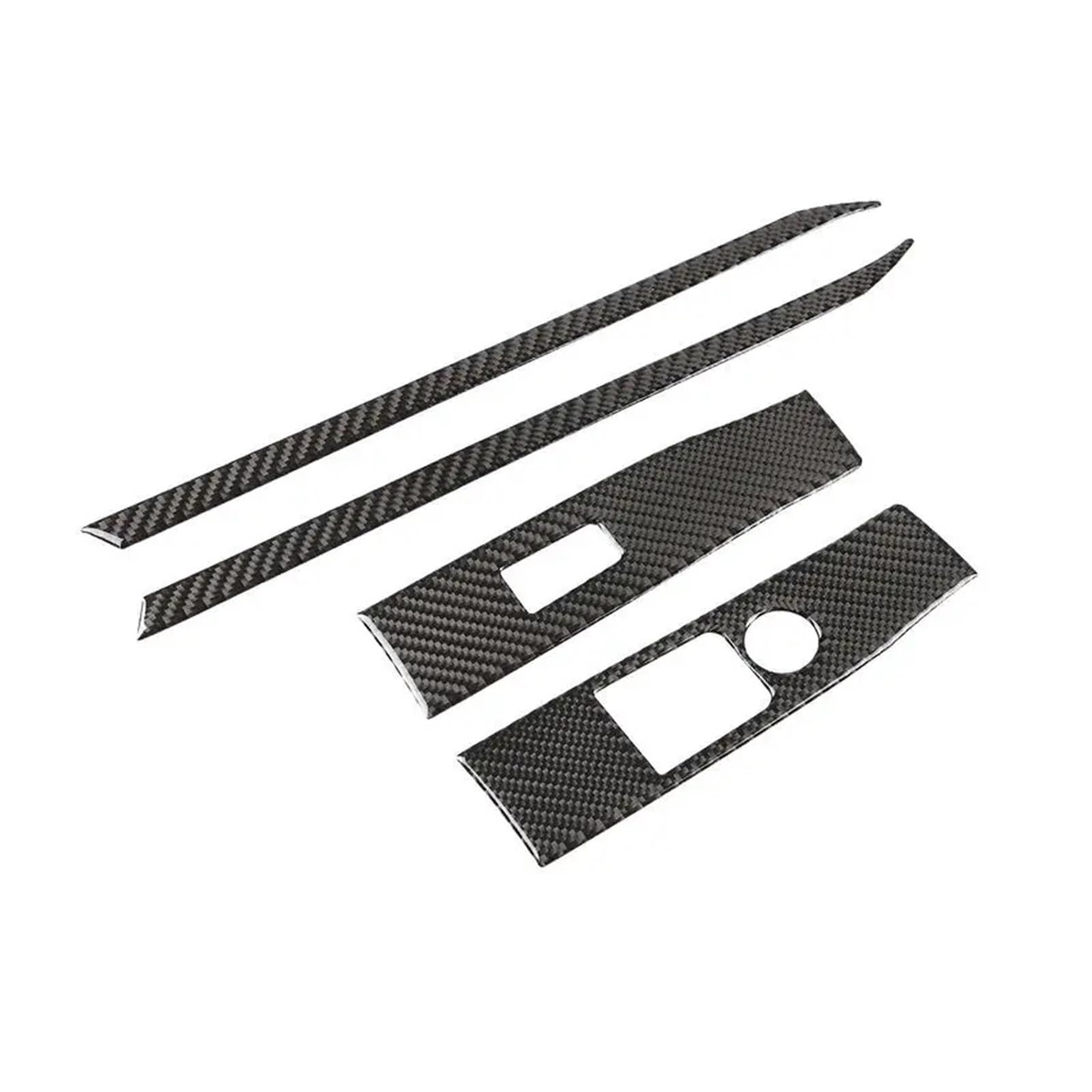 YYEFNMAZ Kompatibel for Toyota -Supra -GR A90 A91 MK5 2019-2022 RHD Auto Weiche Carbon Faser Tür Fenster Schalter Taste Panel Rahmen Trim Zubehör(Right Hand Drive) von YYEFNMAZ