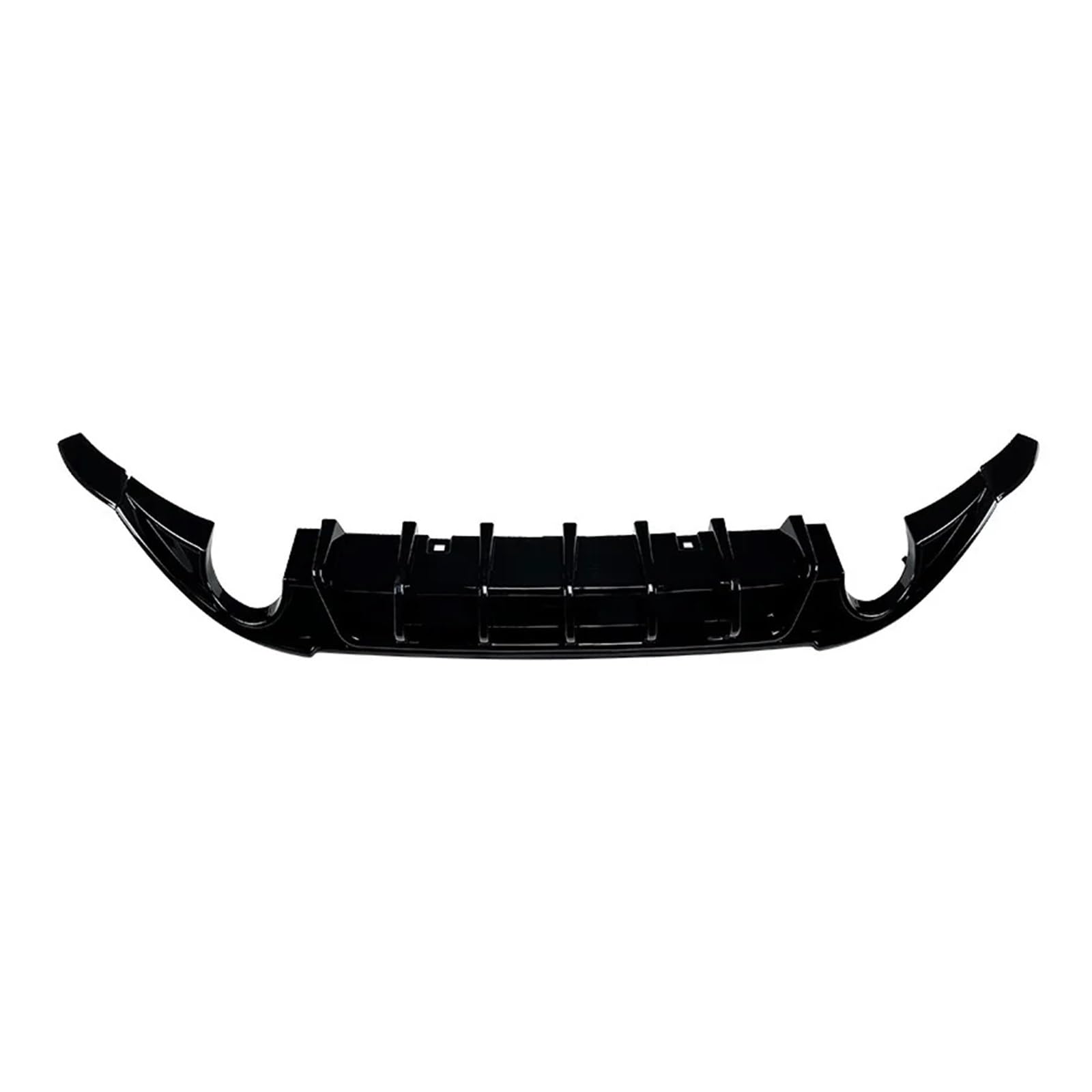 YYEFNMAZ Kompatibel for VW Golf 7 MK7 Standardversion 2015–2017. Heckstoßstangen-Diffusorlippe, Klavierschwarz, unterer Splitter-Spoilerschutz(Without Lamp) von YYEFNMAZ