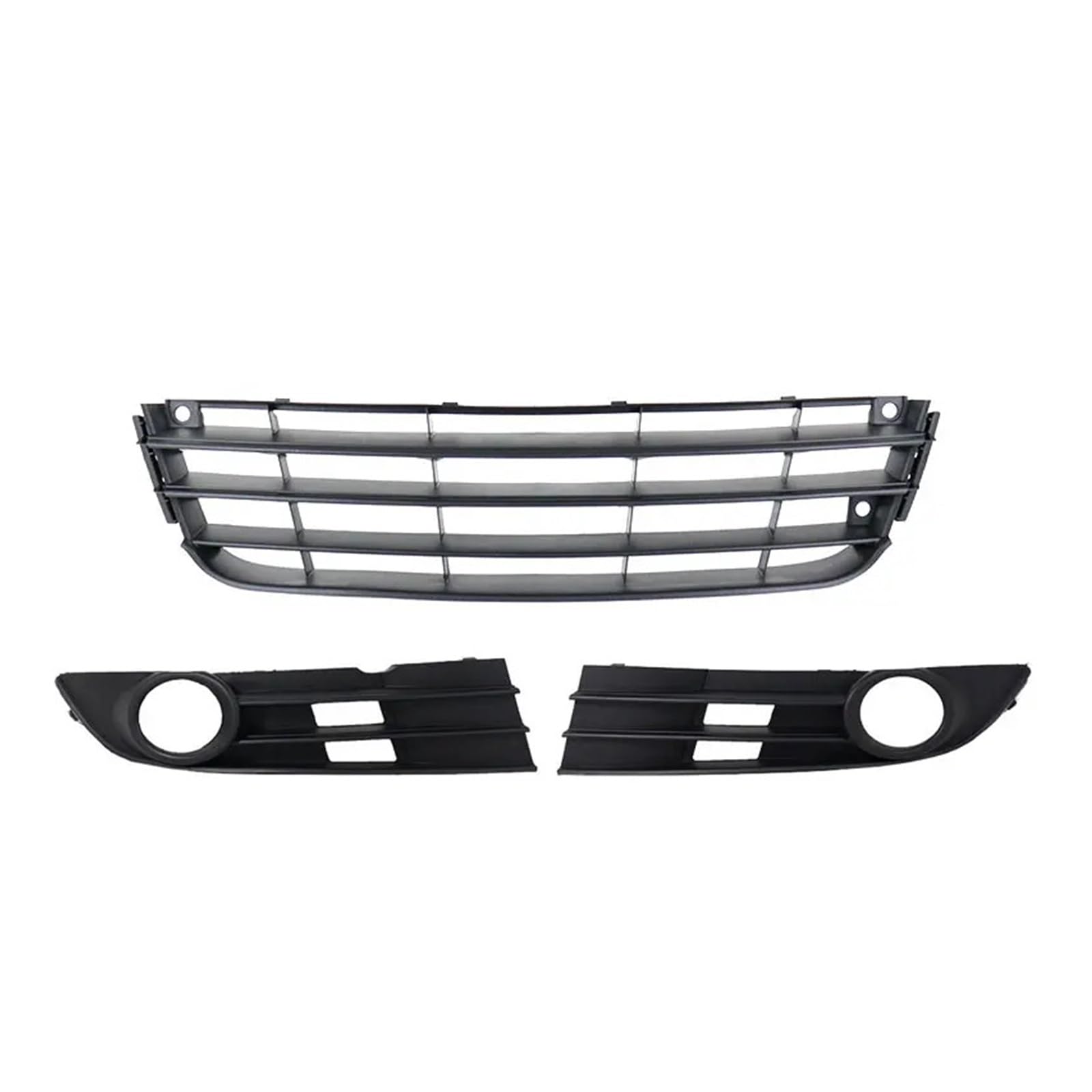 YYEFNMAZ Kompatibel for VW Touran 2007 2008 2009 2010 Auto Frontstoßstange Nebelscheinwerferabdeckung Mittelgroßer Netzzaun Nebelscheinwerfergrill Autozubehör(3pcs) von YYEFNMAZ