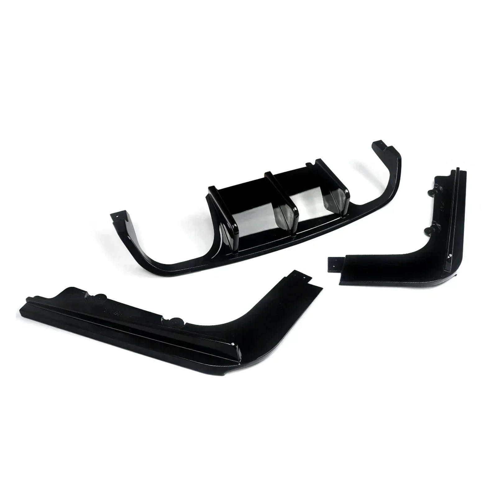 YYEFNMAZ Kompatibel mit BMW 3er-Serie M3 E92 Coupe E93 Cabrio Heckdiffusor 2008–2013, Kohlefaser-Spoiler, Heckstoßstangenlippe (glänzend) von YYEFNMAZ