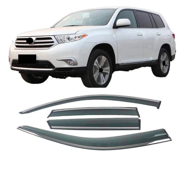 YYEFNMAZ Kompatibel mit Toyota Highlander/Kluger 2007–2023 Autofenster, Sonnenschutz, Regenschutz, Sonnenschutz, Schutzabdeckung, Rahmenaufkleber (für 2007–2013) von YYEFNMAZ