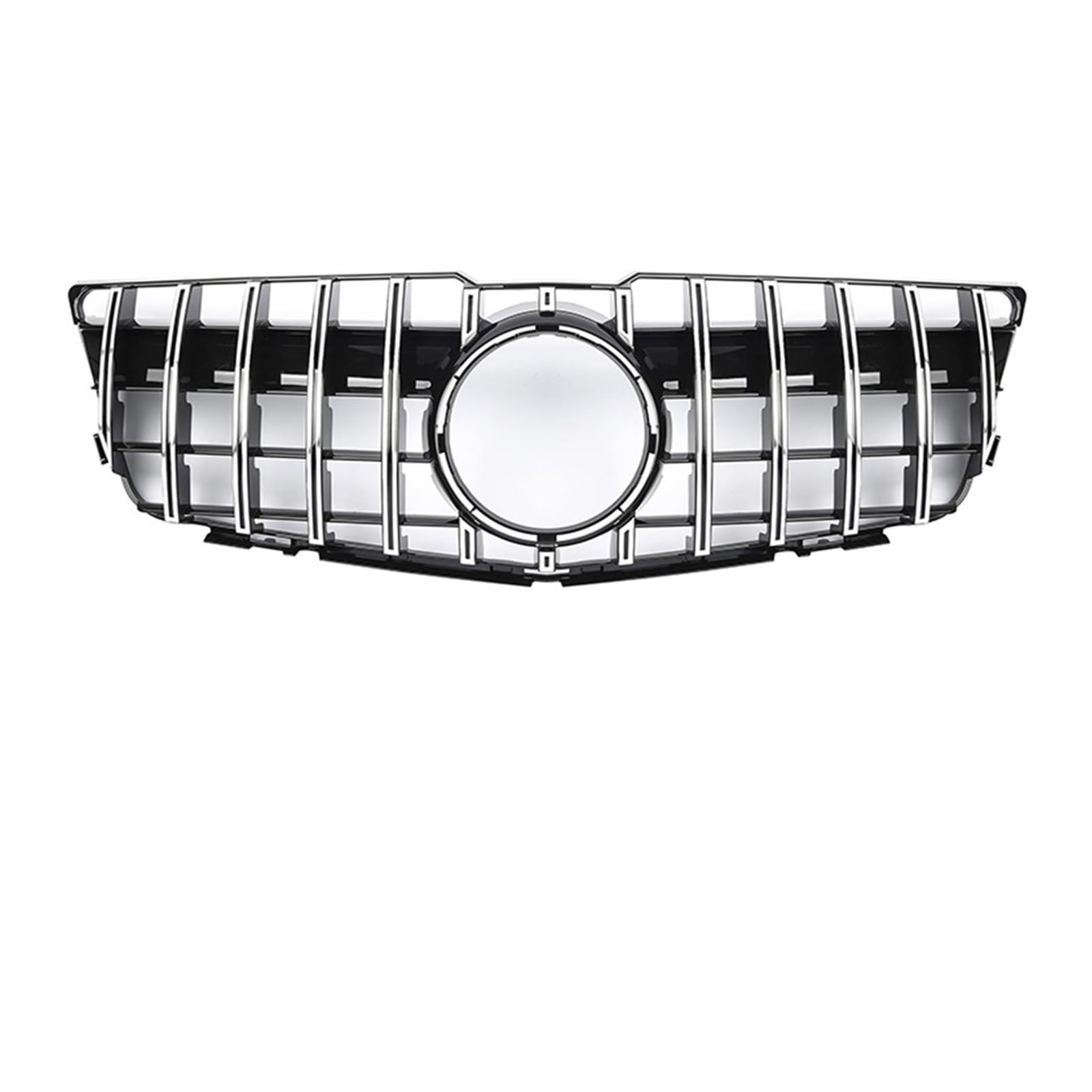 YYEFNMAZ Kühlergrill for die Frontstoßstange, kompatibel mit Mercedes Benz GLK-Klasse X204 GLK250 GLK300 GLK350 2013–2015, Chrom, Schwarze Diamanten, Renngitter(GT-Chrome Silver) von YYEFNMAZ