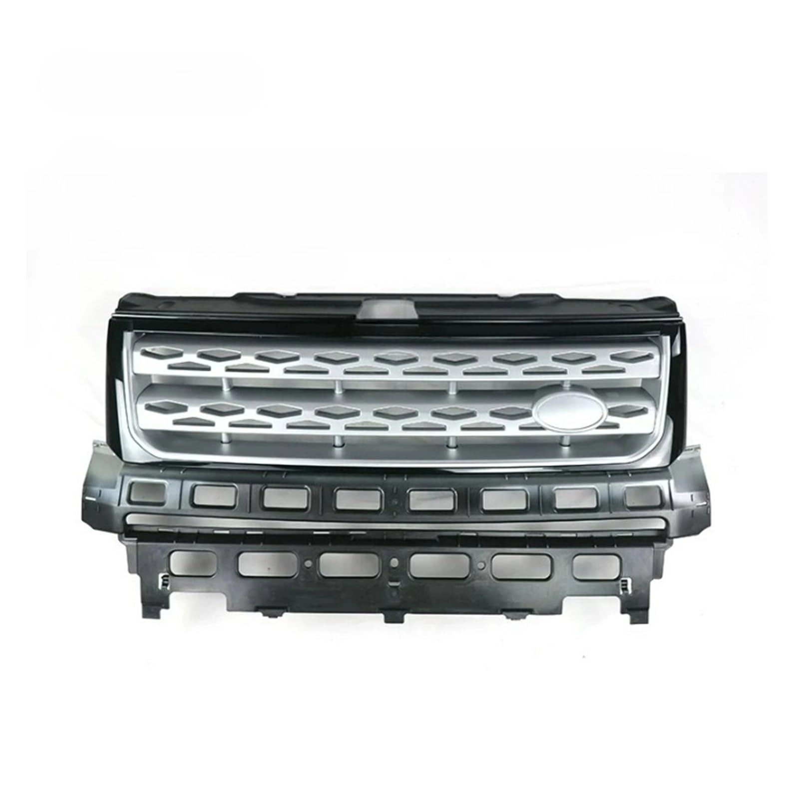 YYEFNMAZ Kühlergrill for die Stoßstange, kompatibel mit Land Rover – Freelander 2 LR2 2010 2011 2012 2013 2014 2015 2016, Autozubehör, ABS(Black Silver Silver) von YYEFNMAZ