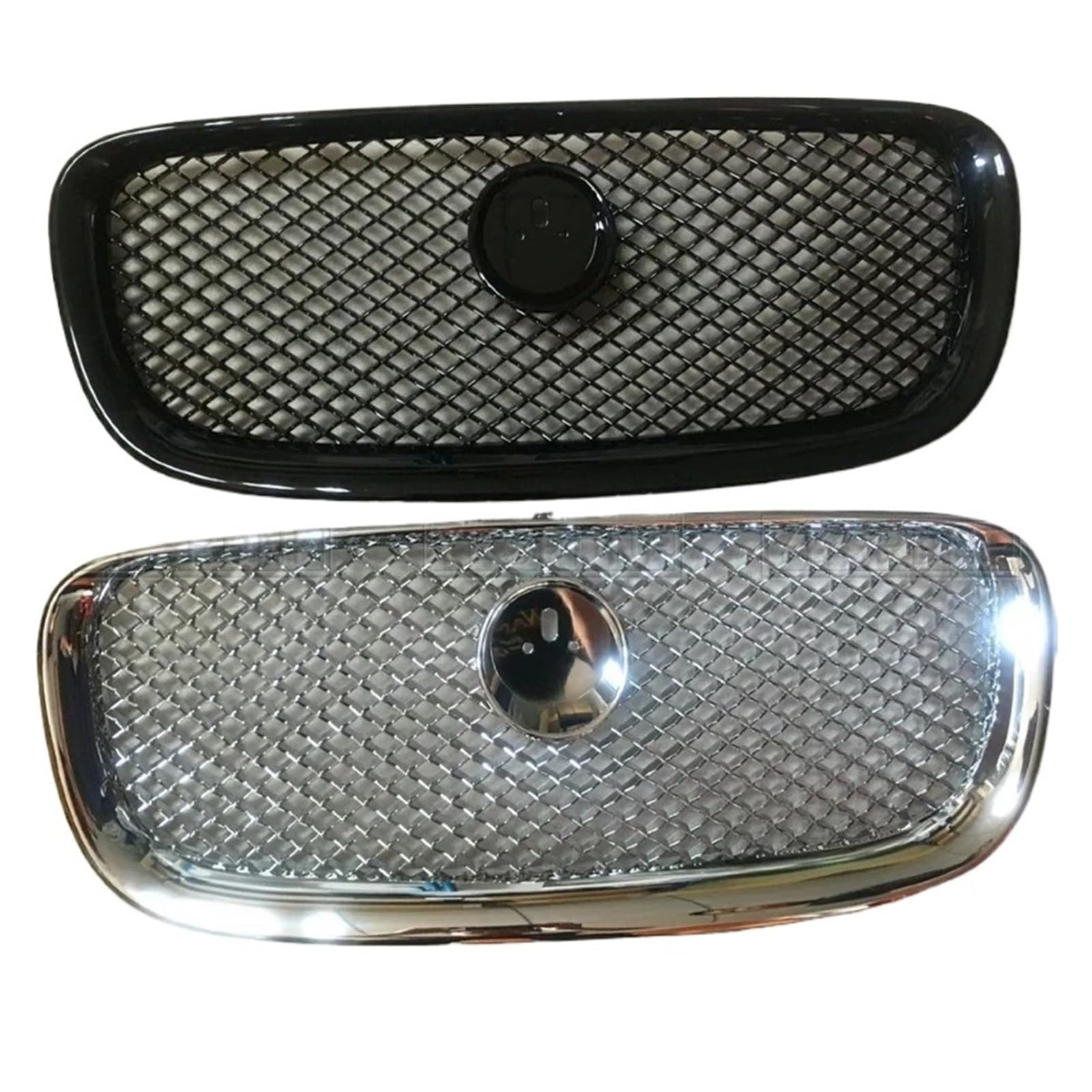 YYEFNMAZ Kühlergrillverkleidung for Jaguar XF 2008-2016, Auto-Styling, ABS, Auto-Ersatzteile, 1 Stück(2008-2011 Black) von YYEFNMAZ