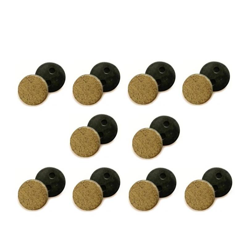 YYFHR 10 Paar Bremsbeläge for Elektroroller, passend for Xiaomi, Mijia M365 Pro ANS-03 M365 Scooter Skateboard Bremssattel-Scheibenbremsbeläge Bremsbeläge für Roller(For 365 10pair) von YYFHR