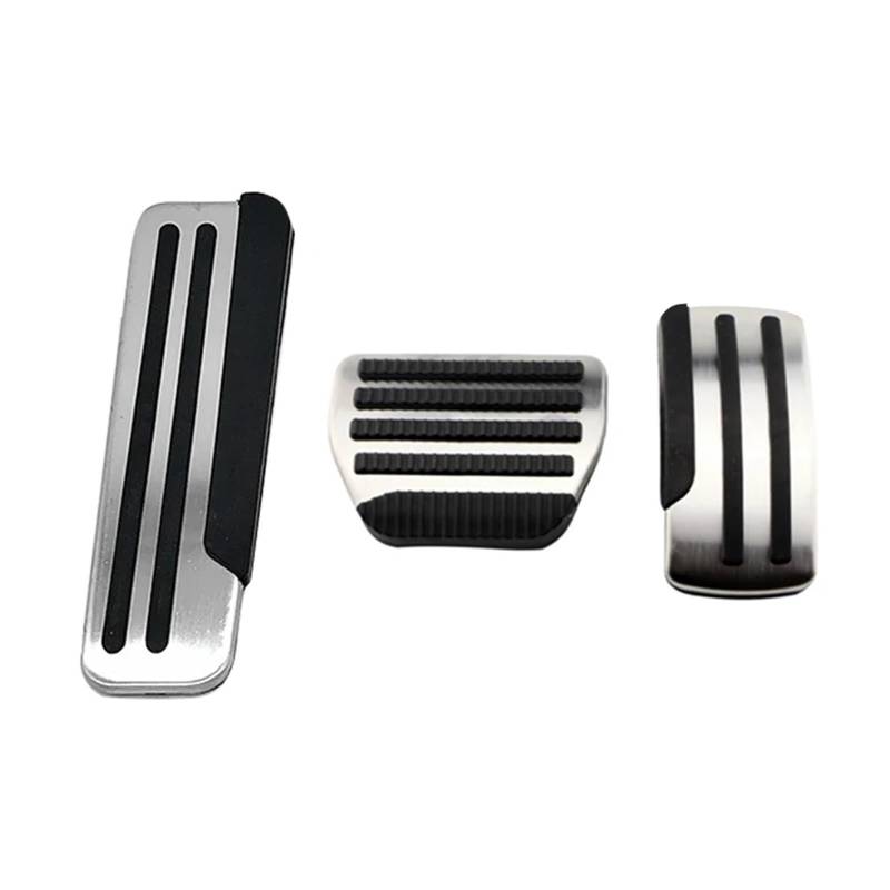 YYFHR Autopedalabdeckung, passend for Nissan, Qashqai J10 X-trail Xtrail T31 Tiida Pathfinder Patrol Y62 Zubehör Fuß Kraftstoff Beschleuniger Bremse Fußbremspedalabdeckungen(AT 3pcs) von YYFHR