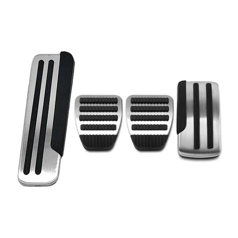 YYFHR Autopedalabdeckung, passend for Nissan, Qashqai J10 X-trail Xtrail T31 Tiida Pathfinder Patrol Y62 Zubehör Fuß Kraftstoff Beschleuniger Bremse Fußbremspedalabdeckungen(MT 4pcs) von YYFHR